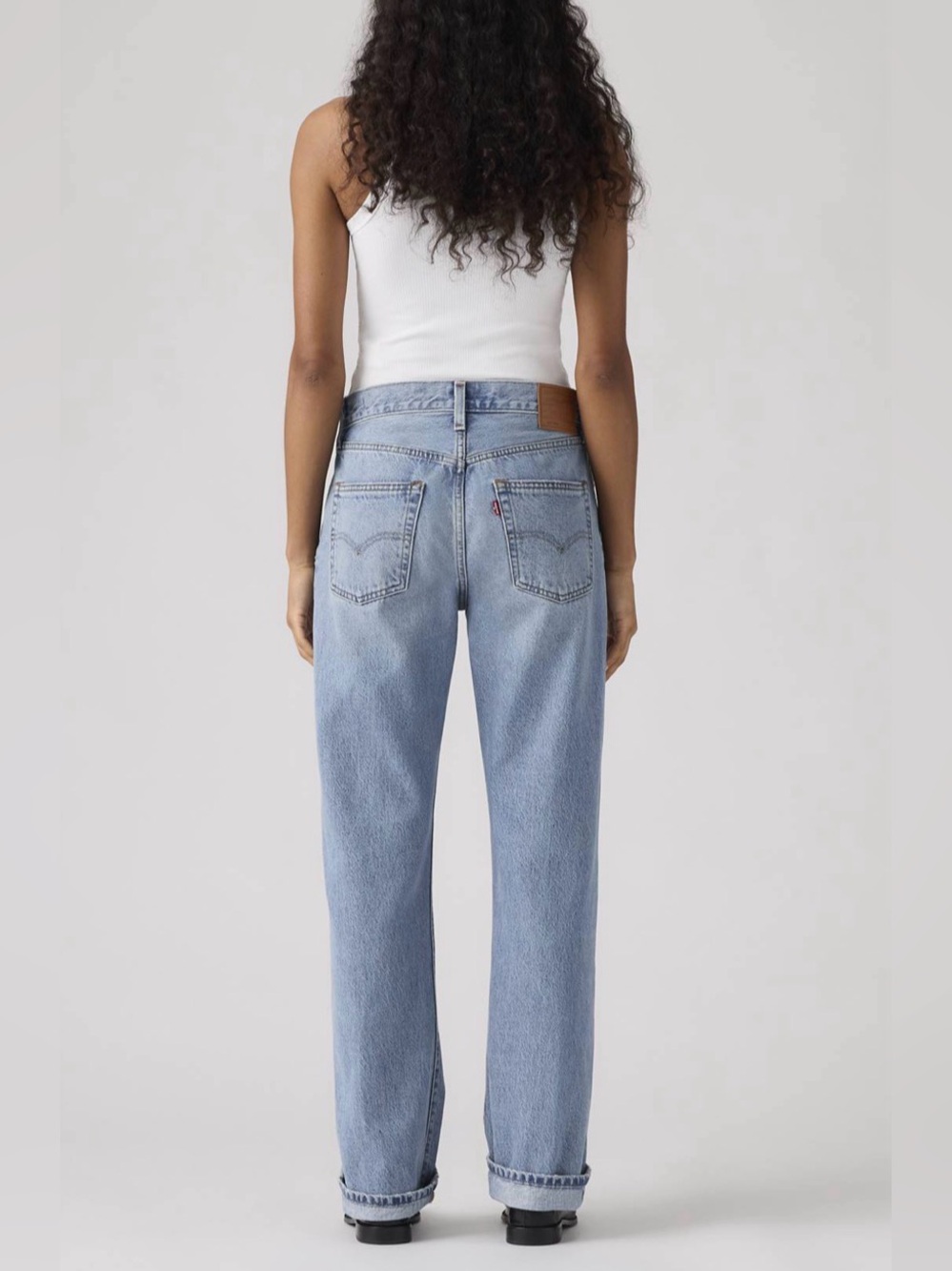 Levi's 501 90’s Selvedge Women's Straight-Leg Jeans in “hollowed hour”